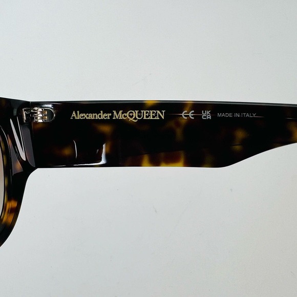 ALEXANDER MCQUEEN AM0420S 002 Brown Havana Frame‎ w/ Brown Gradient Sunglasses